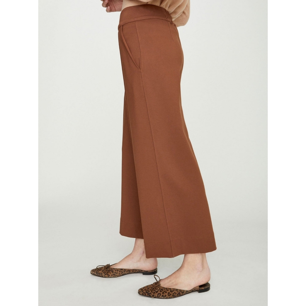 Brochu Walker High Rise Wide Leg Pants Rhodes Sienna Crop Trousers Womens Sz XS - Picture 6 of 13